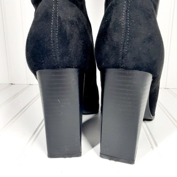 Forever 21 Faux Suede Metal-Toe Booties E311 - Picture 11 of 14